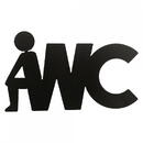 VivaTechnix Decoratiune semn wc Krodesign, dimensiune 24x14 cm, negru