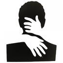 VivaTechnix Decoratiune perete Krodesign Man Silhouette 2, lungime 48x41 cm, negru