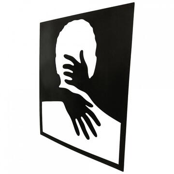 VivaTechnix Decoratiune perete Krodesign Man Silhouette, lungime 50x43 cm, negru