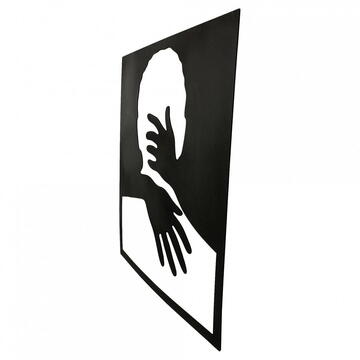 VivaTechnix Decoratiune perete Krodesign Man Silhouette, lungime 50x43 cm, negru