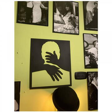 VivaTechnix Decoratiune perete Krodesign Man Silhouette, lungime 50x43 cm, negru