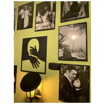 VivaTechnix Decoratiune perete Krodesign Man Silhouette, lungime 50x43 cm, negru