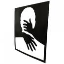 VivaTechnix Decoratiune perete Krodesign Man Silhouette, lungime 50x43 cm, negru