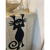 VivaTechnix Decoratiune perete Krodesign Funny Cat, lungime 52 cm, negru