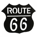 VivaTechnix Decoratiune perete Route 66, dimensiune 68x60 cm, negru