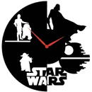 VivaTechnix Ceas de perete metalic Krodesign StarWars KRO-1159, diametru 50 cm, negru