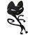 VivaTechnix Ceas de perete metalic Krodesign Black Cat-2, diametru 50 cm