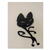 VivaTechnix Ceas de perete metalic Krodesign Black Cat-2, diametru 50 cm