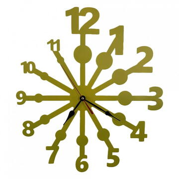 VivaTechnix Ceas de perete metalic Krodesign Eye Test, diametru 50 cm