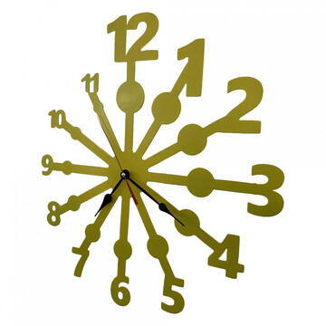 VivaTechnix Ceas de perete metalic Krodesign Eye Test, diametru 50 cm