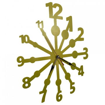 VivaTechnix Ceas de perete metalic Krodesign Eye Test, diametru 50 cm