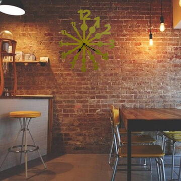 VivaTechnix Ceas de perete metalic Krodesign Eye Test, diametru 50 cm