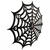 VivaTechnix Ceas de perete metalic Krodesign Spider, diametru 50 cm, negru