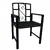 Scaun metalic pentru gradina Vivatechnix VMD-1047, dimensiuni 53x50x83 mm, negru