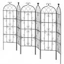 VivaTechnix Set 6 suporturi pentru plante agatatoare, 51 x 180 cm, Otel, Diametru teava 10 mm