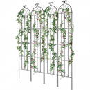 VivaTechnix Set 4 suporturi pentru plante agatatoare, 51 x 220 cm, Otel, Diametru teava 10 mm