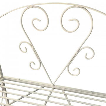 Suport pentru flori Vivatechnix VMD-1060 Alb, 60x30x155 cm, 3 polite, demontabil