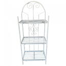 Suport pentru flori Vivatechnix VMD-1061 Alb, 50x30x125 cm, 3 polite, demontabil