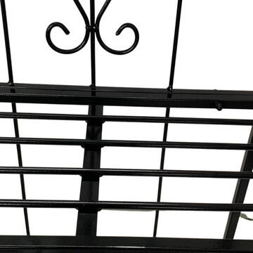 Suport pentru flori Vivatechnix VMD-1073, Negru, 50x30x125 cm, 3 polite, demontabil