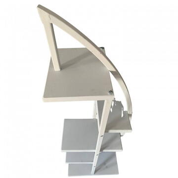 Suport pentru flori Vivatechnix VMD-1063 Arcade, Alb, 50x30x150 cm, 4 polite, demontabil