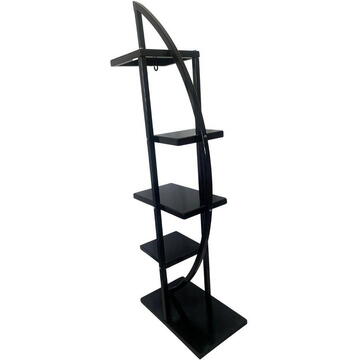 Suport pentru flori Vivatechnix VMD-1071 Arcade, Negru, 50x30x150 cm, 4 polite, demontabil