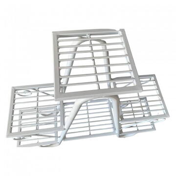 Suport pentru flori Vivatechnix VMD-1065, Alb, 81x22x77 cm, 5 polite