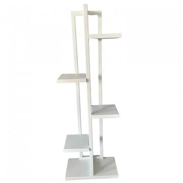 Suport pentru flori Vivatechnix VMD-1062, Alb, 40x20x118 cm, 6 polite