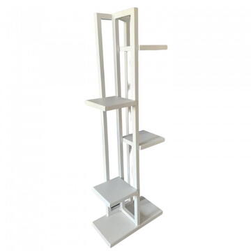 Suport pentru flori Vivatechnix VMD-1062, Alb, 40x20x118 cm, 6 polite