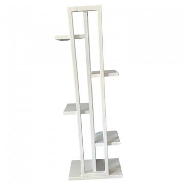 Suport pentru flori Vivatechnix VMD-1062, Alb, 40x20x118 cm, 6 polite