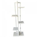 Suport pentru flori Vivatechnix VMD-1062, Alb, 40x20x118 cm, 6 polite