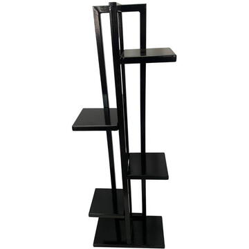 Suport pentru flori Vivatechnix VMD-1072, Negru, 40x20x118 cm, 6 polite