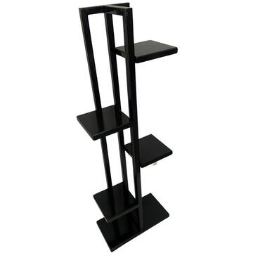 Suport pentru flori Vivatechnix VMD-1072, Negru, 40x20x118 cm, 6 polite