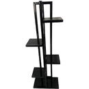 Suport pentru flori Vivatechnix VMD-1072, Negru, 40x20x118 cm, 6 polite