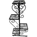 Suport pentru flori Vivatechnix VMD-1074, Negru, 50x22x105 cm, picioare reglabile