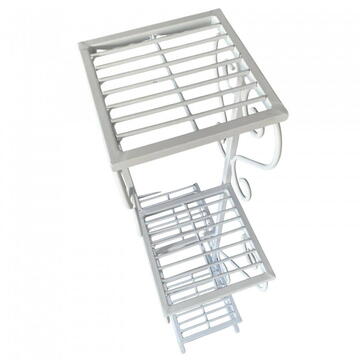 Suport pentru flori Vivatechnix VMD-1064, Alb, 50x22x105 cm, picioare reglabile