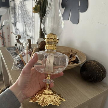 Lampa cu gaz lampant Vivatechnix TR-1021, cu picior din metal, 430 mm