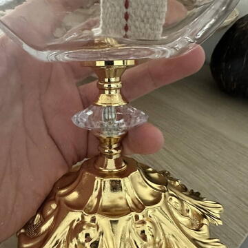 Lampa cu gaz lampant Vivatechnix TR-1021, cu picior din metal, 430 mm