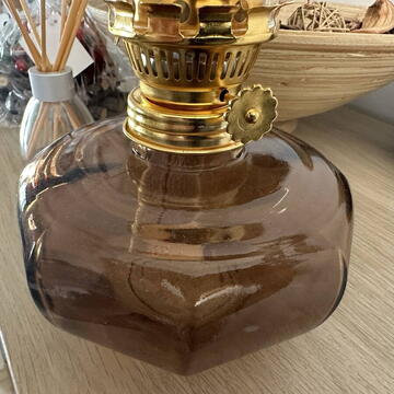 Lampa cu gaz lampant Vivatechnix TR-1019, sticla maro