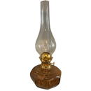 Lampa cu gaz lampant Vivatechnix TR-1019, sticla maro