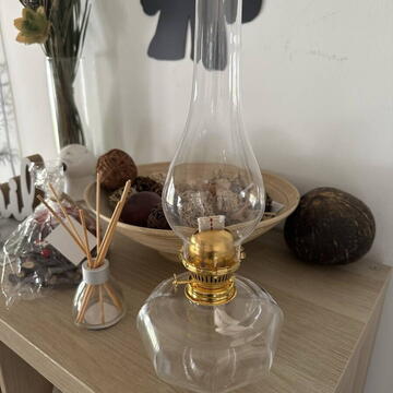 Lampa cu gaz lampant Vivatechnix TR-1018, sticla transparenta