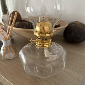 Lampa cu gaz lampant Vivatechnix TR-1018, sticla transparenta