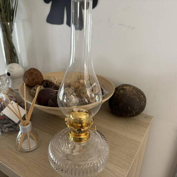 Lampa cu gaz lampant Vivatechnix TR-1016, sticla transparenta