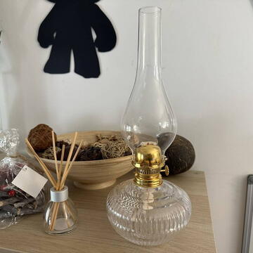 Lampa cu gaz lampant Vivatechnix TR-1016, sticla transparenta