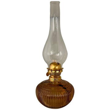 Lampa cu gaz lampant Vivatechnix TR-1014, sticla maro