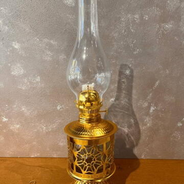 Lampa cu gaz lampant Vivatechnix Oriental TR-1007, sticla si metal