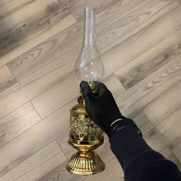 Lampa cu gaz lampant Vivatechnix Oriental TR-1007, sticla si metal