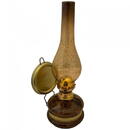 Lampa cu gaz lampant Vivatechnix Colour TR-1004M, rezervor sticla, oglinda metal, Maro