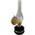 Lampa cu gaz lampant Vivatechnix Classic TR-1002N, rezervor sticla cu catifea, oglinda metal, Negru