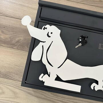 Cutie postala Vivatechnix Teckel KRO-1239, otel, dimensiune 310x360x100mm, Gri/Alb, 2 chei