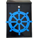 Cutie postala Vivatechnix Timona KRO-1233, otel, 400x250x100mm, Negru/Albastru, 2 chei